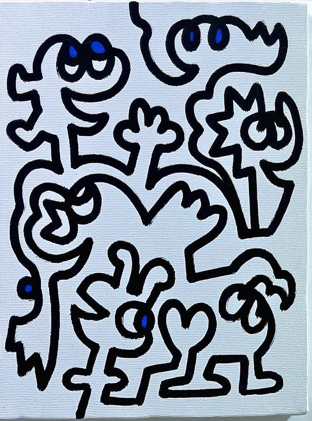 MR Doodle One Line #1 2019 アクリル on キャンバス 22×27.3cm